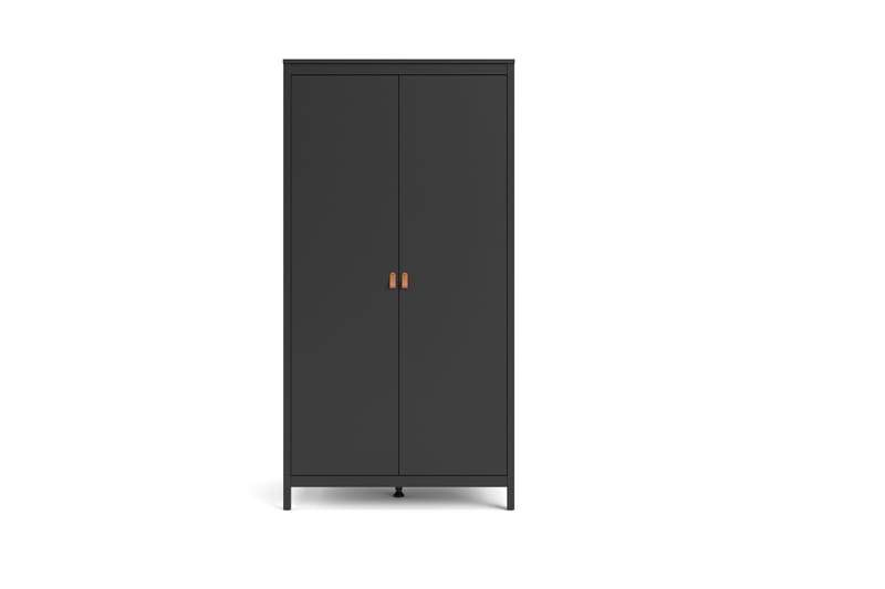Vallvidera Garderobe 58x102 cm - Sort/Natur - Opbevaring - Tøjopbevaring - Garderobeskabe