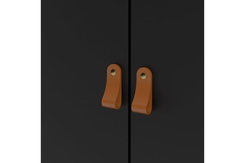 Vallvidera Garderobe 58x150 cm - Sort - Opbevaring - Tøjopbevaring - Garderobeskabe