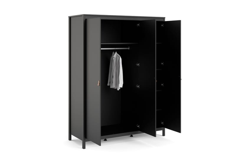 Vallvidera Garderobe 58x150 cm - Sort - Opbevaring - Tøjopbevaring - Garderobeskabe