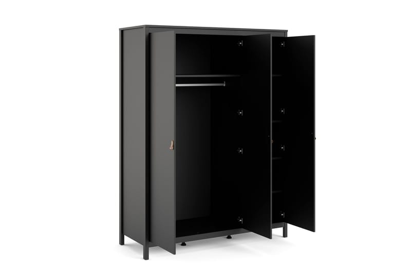 Vallvidera Garderobe 58x150 cm - Sort - Opbevaring - Tøjopbevaring - Garderobeskabe