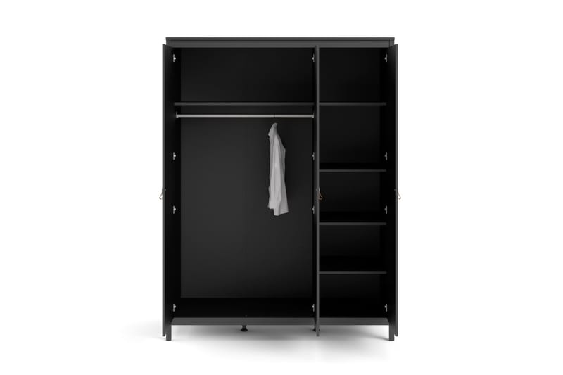 Vallvidera Garderobe 58x150 cm - Sort - Opbevaring - Tøjopbevaring - Garderobeskabe