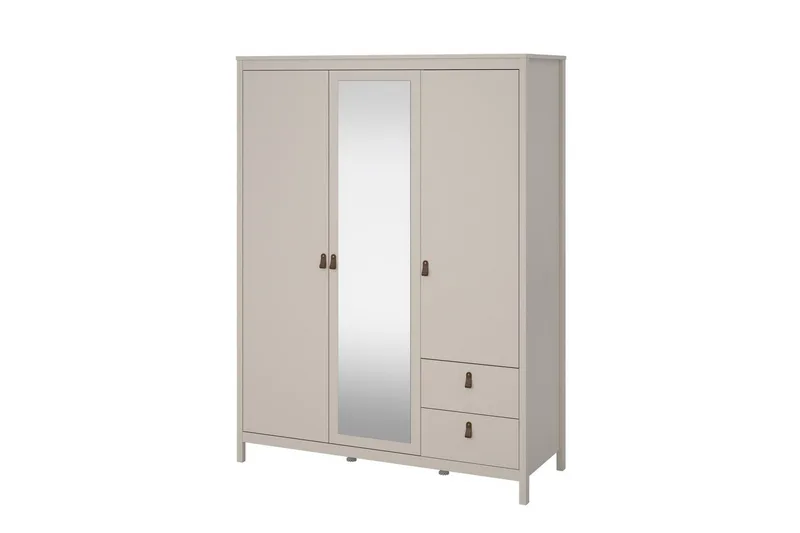 Vallvidera Garderobe med Spejl 150x199 cm, Beige