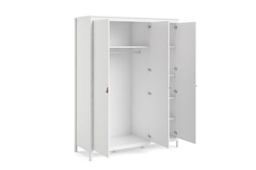 Vallvidera Garderobeskab 58x150 cm - Hvid - Opbevaring - Tøjopbevaring - Garderobeskabe