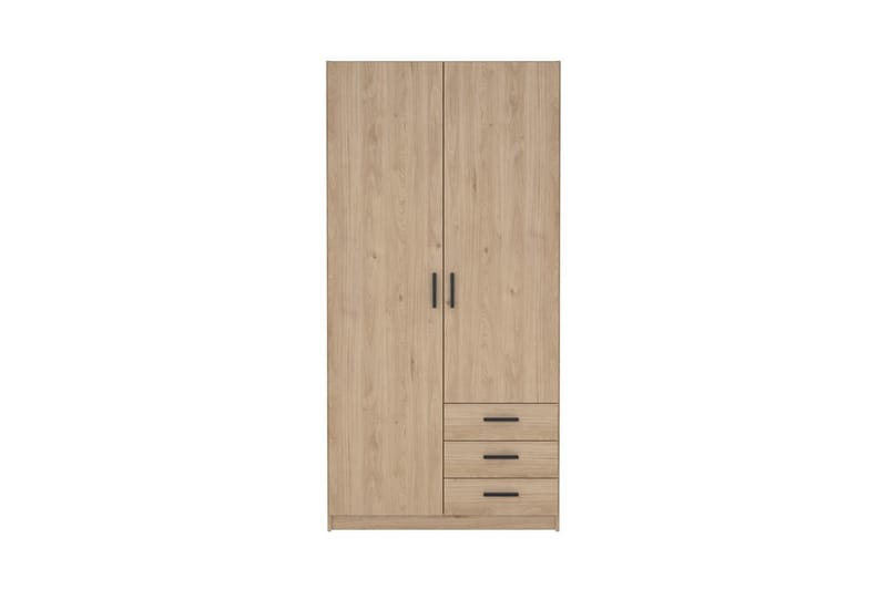 Vandana Garderobe 99x200 cm - Brun - Opbevaring - Tøjopbevaring - Garderobeskabe