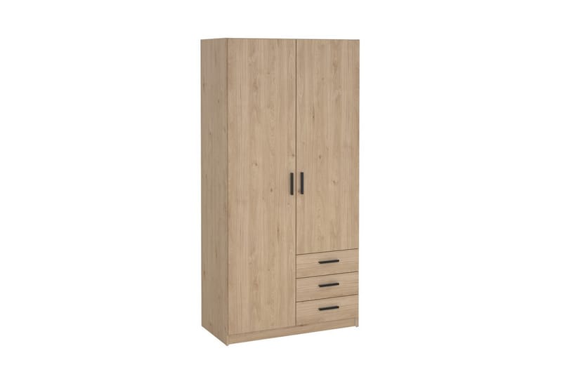 Vandana Garderobe 99x200 cm - Brun - Opbevaring - Tøjopbevaring - Garderobeskabe
