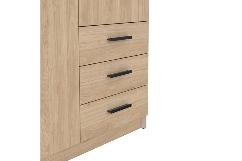Vandana Garderobe 99x200 cm - Brun - Opbevaring - Tøjopbevaring - Garderobeskabe