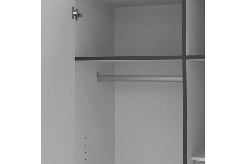 Vandana Garderobe 99x200 cm - Grå - Opbevaring - Tøjopbevaring - Garderobeskabe