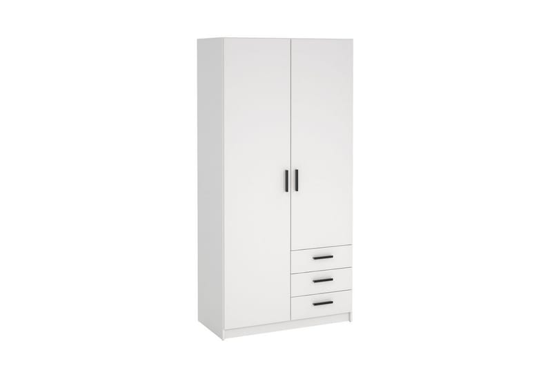 Vandana Garderobe 99x200 cm - Hvid - Opbevaring - Tøjopbevaring - Garderobeskabe