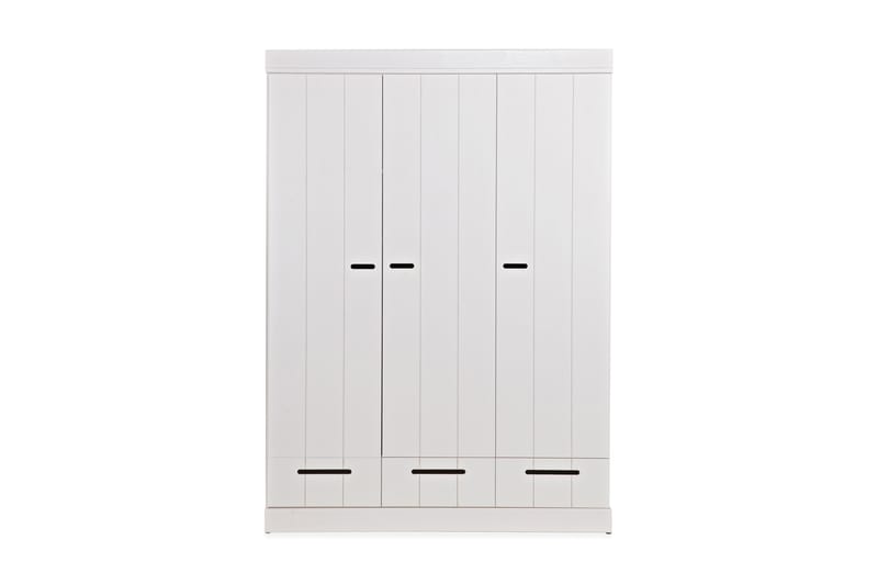 Varius Garderobe 140 cm 3 Låger 3 Skuffer - Hvid Fyrretræ - Opbevaring - Tøjopbevaring - Garderobeskabe