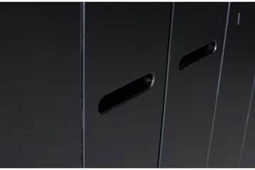 Varius Garderobe 140x53 cm 3 Døre - Fyrretræ/Sort - Opbevaring - Tøjopbevaring - Garderobeskabe