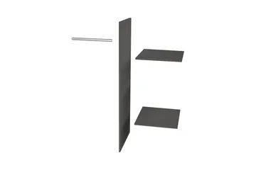 Varius Garderobe 55 cm - Sort - Opbevaring - Tøjopbevaring - Garderobeskabe - Garderobeindretning - Hylder til garderobe
