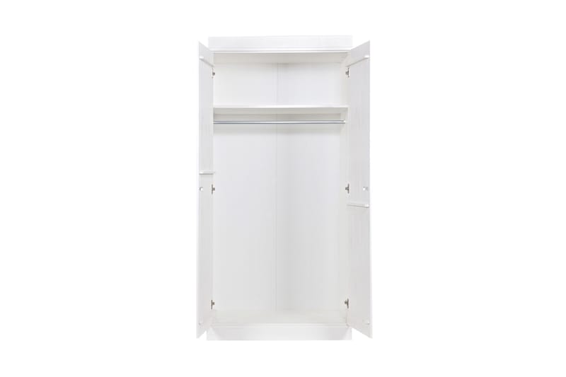 Varius Garderobe 94 cm 2 Låger - Hvid Fyrretræ - Opbevaring - Tøjopbevaring - Garderobeskabe
