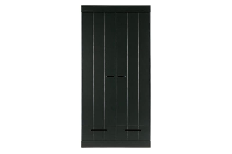 Varius Garderobe 94x53 cm 2 Døre - Fyrretræ/Sort - Opbevaring - Tøjopbevaring - Garderobeskabe