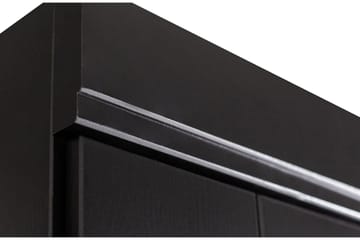 Varius Garderobe 94x53 cm 2 Døre - Fyrretræ/Sort - Opbevaring - Tøjopbevaring - Garderobeskabe