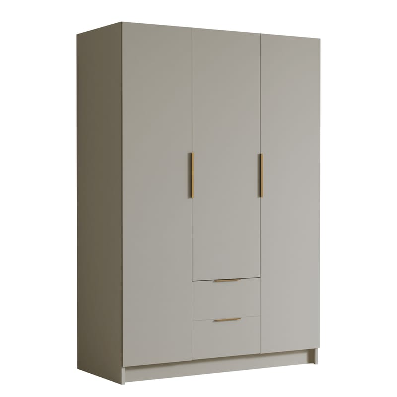 Varros Garderobeskab 150x216 cm - Beige - Opbevaring - Tøjopbevaring - Garderobeskabe