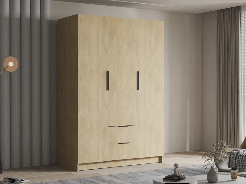 Varros Garderobeskab 150x216 cm - Brun - Opbevaring - Tøjopbevaring - Garderobeskabe