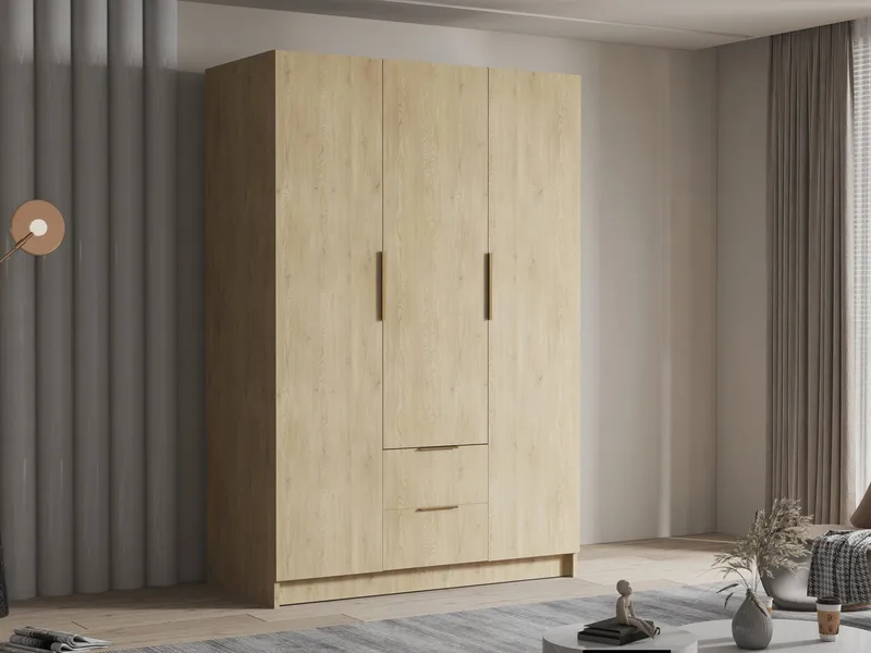 Varros Garderobeskab 150x216 cm - Brun - Opbevaring - Tøjopbevaring - Garderobeskabe