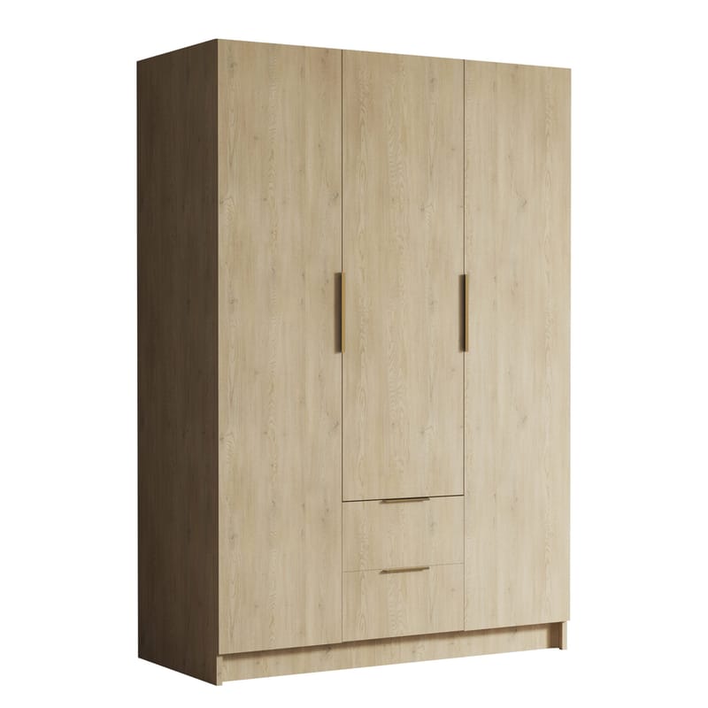 Varros Garderobeskab 150x216 cm - Brun - Opbevaring - Tøjopbevaring - Garderobeskabe