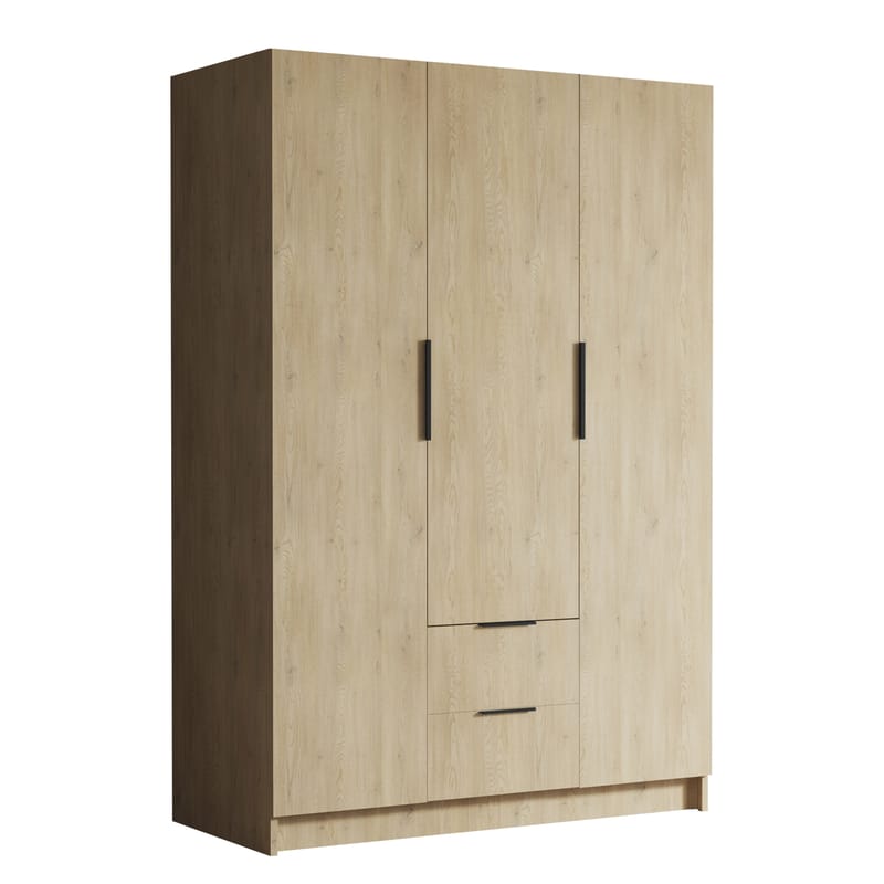 Varros Garderobeskab 150x216 cm - Brun - Opbevaring - Tøjopbevaring - Garderobeskabe