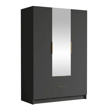 Varros Garderobeskabeskab med spejl 150x216 cm