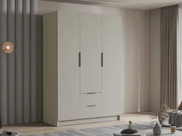 Varros Klædeskab 150x216 cm i Træ - Hvid - Opbevaring - Tøjopbevaring - Garderobeskabe