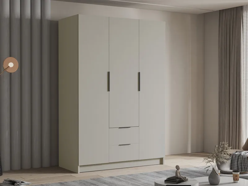 Varros Klædeskab 150x216 cm i Træ - Hvid - Opbevaring - Tøjopbevaring - Garderobeskabe