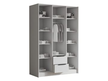 Varros Klædeskab 150x216 cm i Træ - Hvid - Opbevaring - Tøjopbevaring - Garderobeskabe