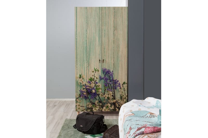 Vellavie Garderobe Kirsebærblomst - Grøn - Opbevaring - Tøjopbevaring - Garderobeskabe