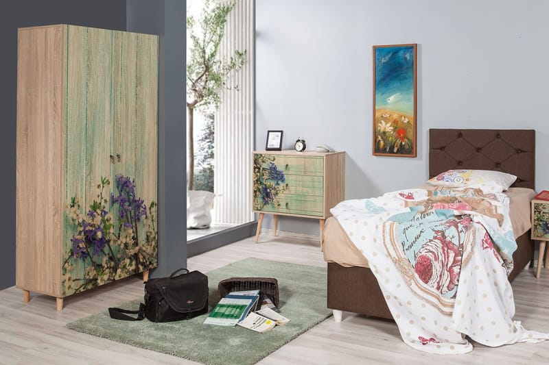 Vellavie Garderobe Kirsebærblomst - Grøn - Opbevaring - Tøjopbevaring - Garderobeskabe