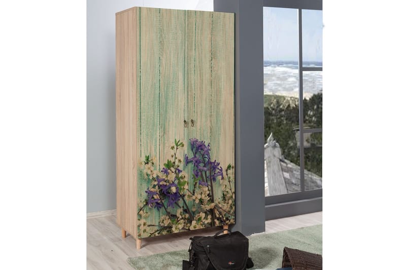 Vellavie Garderobe Kirsebærblomst - Grøn - Opbevaring - Tøjopbevaring - Garderobeskabe