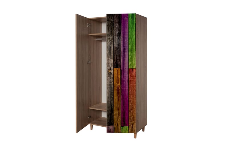 Vellavie Garderobe Regnbuepanel - Flerfarvet - Opbevaring - Tøjopbevaring - Garderobeskabe