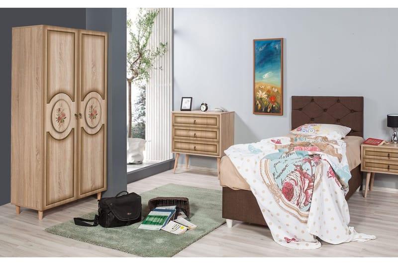 Vellavie Garderobe Roser - Mørkebrun - Opbevaring - Tøjopbevaring - Garderobeskabe