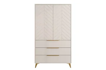 Vemdalen Garderob 104 cm - Sand beige - Opbevaring - Tøjopbevaring - Garderobeskabe