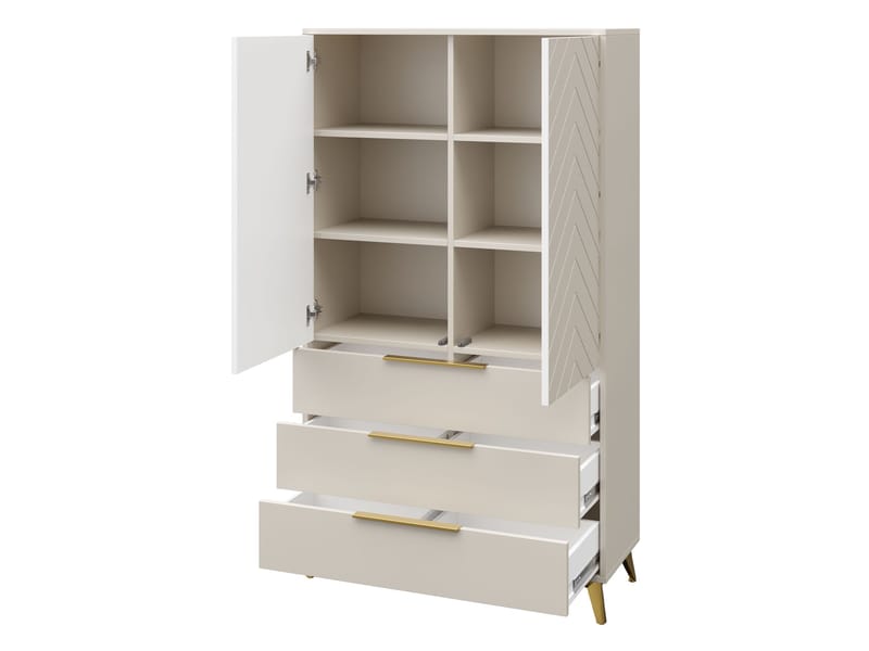 Vemdalen Garderobeskab 104x180 cm - brun - Opbevaring - Tøjopbevaring - Garderobeskabe - Garderobeskab & klædeskab