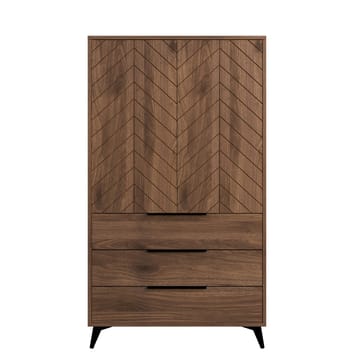 Vemdalen Garderobeskab 104x180 cm - brun - Opbevaring - Tøjopbevaring - Garderobeskabe - Garderobeskab & klædeskab