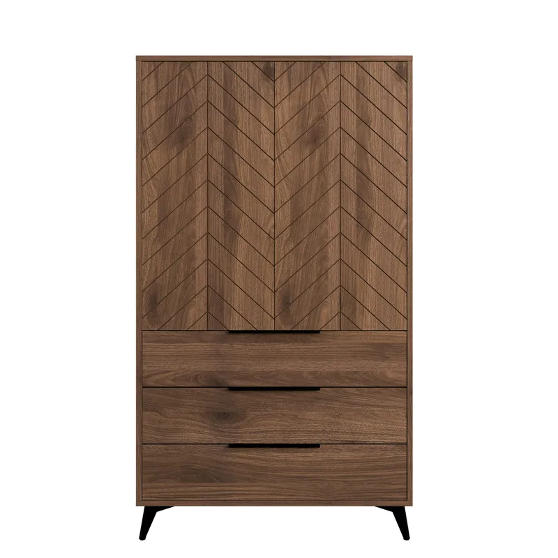 Vemdalen Garderobeskab 104x180 cm, brun