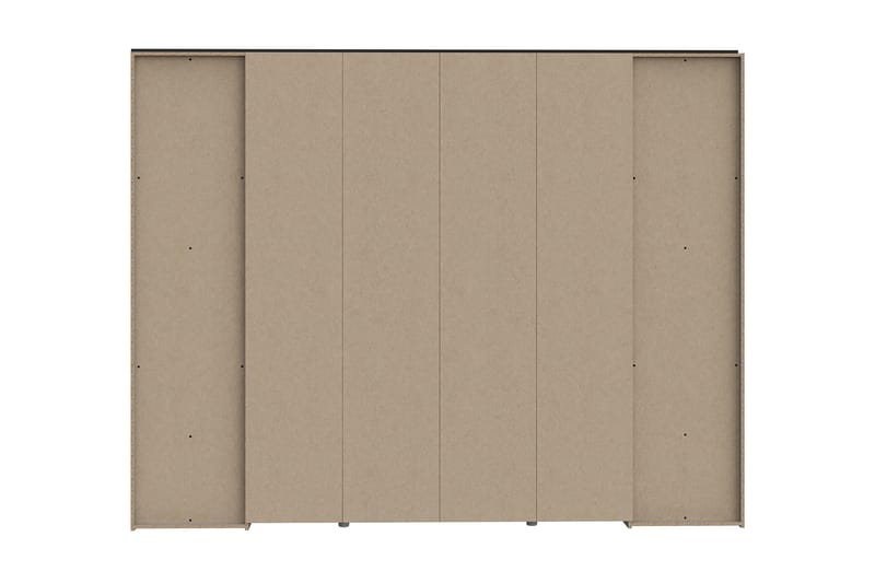 Vergina Garderobe 62x280 cm - Brun/Sort - Opbevaring - Tøjopbevaring - Garderobeskabe