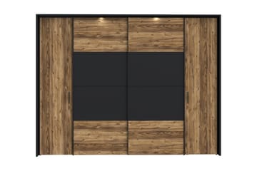 Vergina Garderobe 62x280 cm - Brun/Sort - Opbevaring - Tøjopbevaring - Garderobeskabe