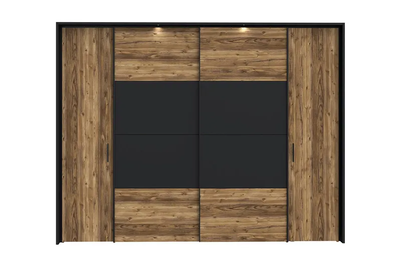 Vergina Garderobe 62x280 cm - Brun/Sort - Opbevaring - Tøjopbevaring - Garderobeskabe