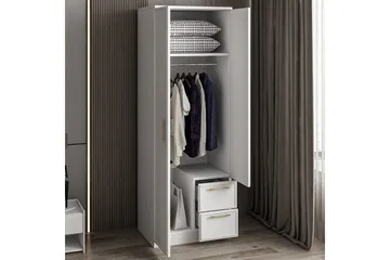 Vespera Garderobe 60x171,8 cm - Hvid - Opbevaring - Tøjopbevaring - Garderobeskabe