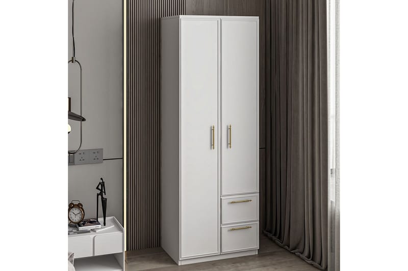 Vespera Garderobe 60x171,8 cm - Hvid - Opbevaring - Tøjopbevaring - Garderobeskabe