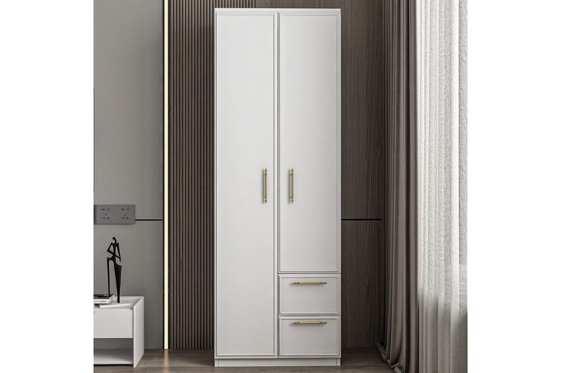 Vespera Garderobe 60x171,8 cm - Hvid - Opbevaring - Tøjopbevaring - Garderobeskabe