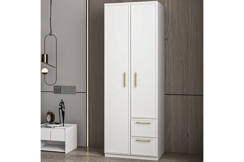 Vespera Garderobe 60x171,8 cm - Hvid - Opbevaring - Tøjopbevaring - Garderobeskabe