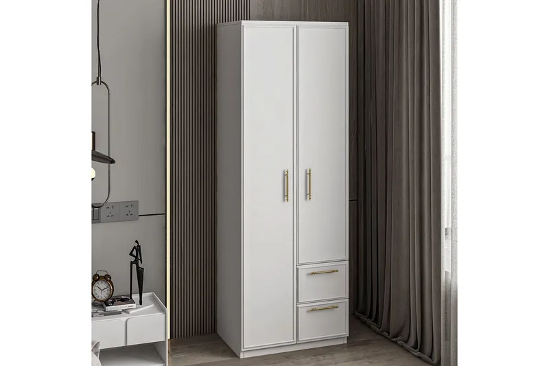 Vespera Garderobe 60x171,8 cm - Hvid - Opbevaring - Tøjopbevaring - Garderobeskabe