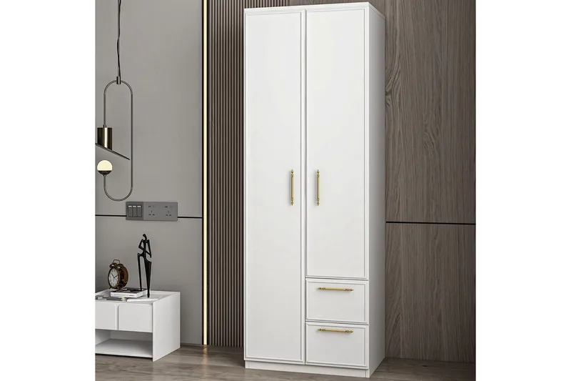 Vespera Garderobe 60x171,8 cm - Hvid - Opbevaring - Tøjopbevaring - Garderobeskabe