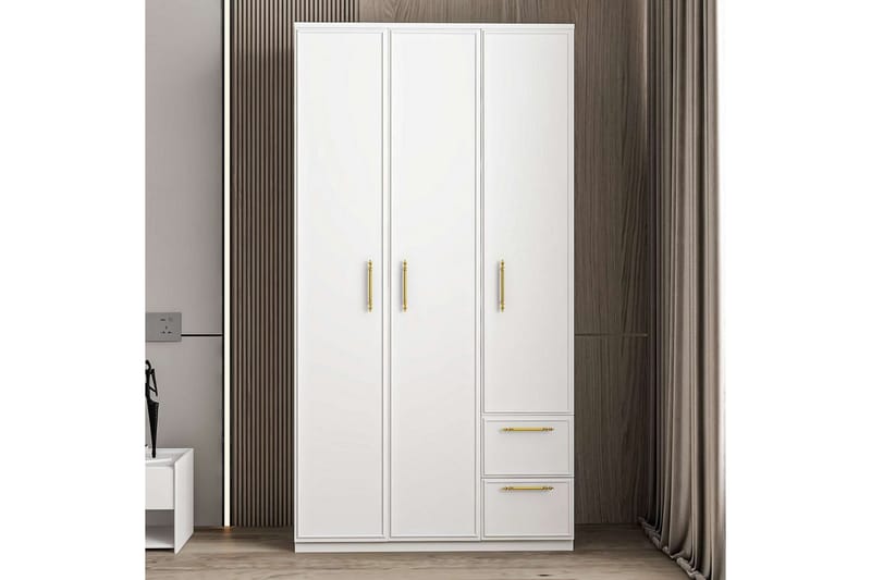 Vespera Garderobe 90x171,8 cm - Hvid - Opbevaring - Tøjopbevaring - Garderobeskabe