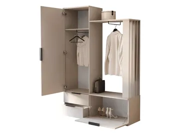 View hallmøbel 140 cm - beige - Møbler - Entrémøbler - Møbelsæt til hall og entre