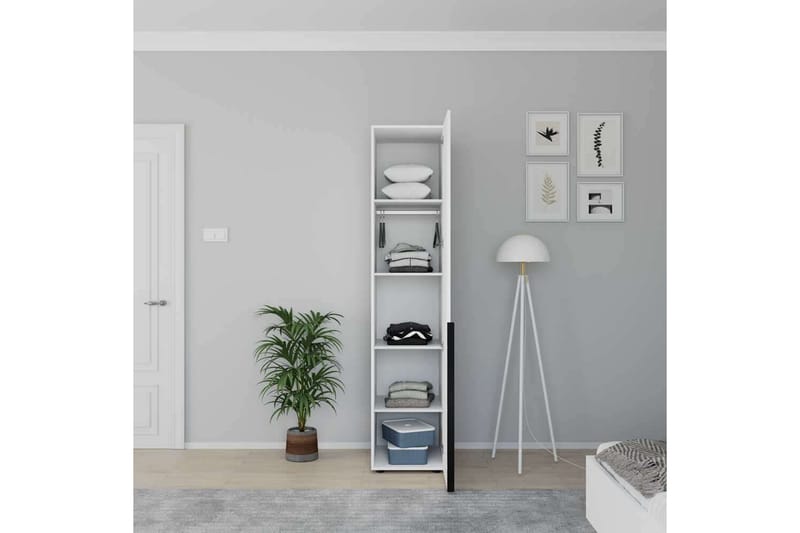 Vornic Garderobe 45x210 cm - Hvid - Opbevaring - Tøjopbevaring - Garderobeskabe