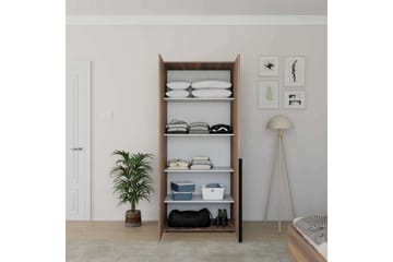 Vornic Garderobe 90x210 cm - Valnød - Opbevaring - Tøjopbevaring - Garderobeskabe
