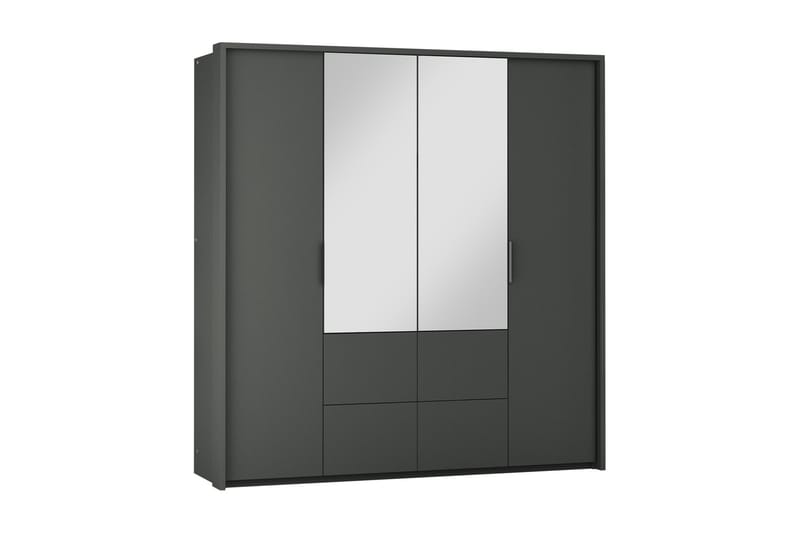 Wedena Garderobe 208 cm - Grå - Opbevaring - Tøjopbevaring - Garderobeskabe